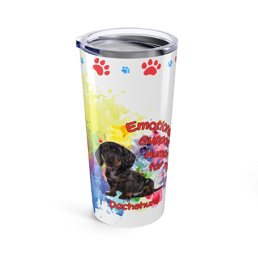 Emotional Support Human for my Dachshund Smooth Hair Coffee Tumbler
