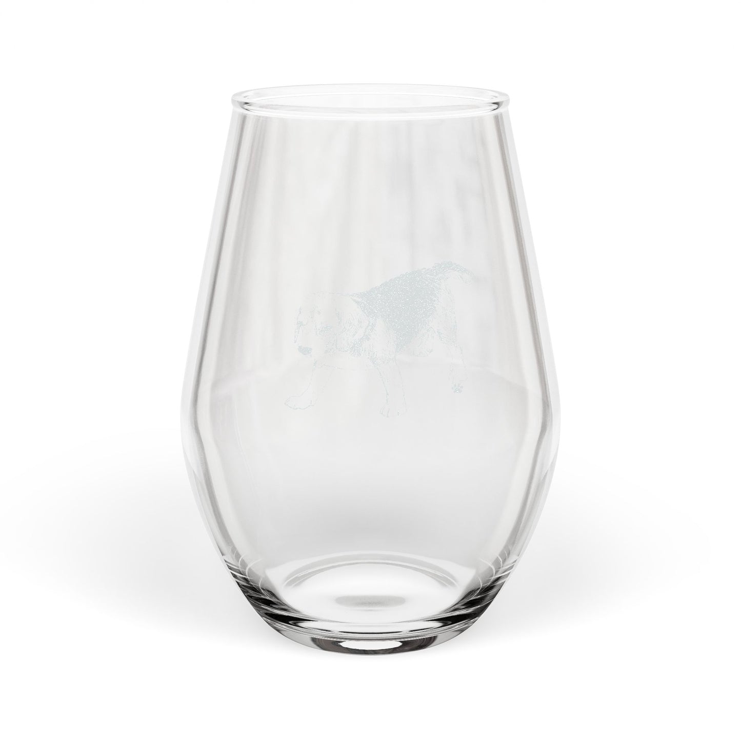 Beagle Sketch and Serve Stemless Wineglass