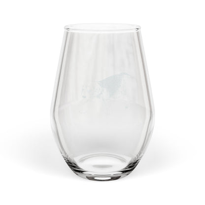 Beagle Sketch and Serve Stemless Wineglass