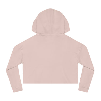 Too Cute Bichon Frise Teacup Puppy Women’s Cropped Hooded Sweatshirt