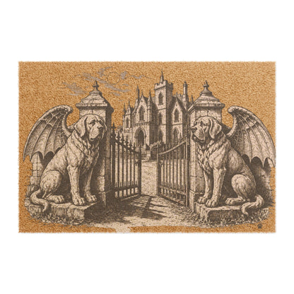 Saint Bernard Gargoyle Angel Gothic Protector Welcome Mat