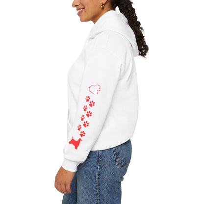 Afghan Hound Emotional Support Human Hooded Sweatshirt