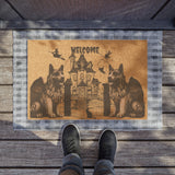 German Shepherd Guardian Angel Gargoyle Doormat