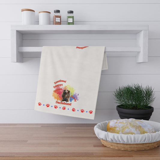 Emotional Support Human for my Dachshund Tea Towel