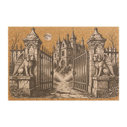 Beagle Gargoyle Angel Gothic Protector Welcome Mat