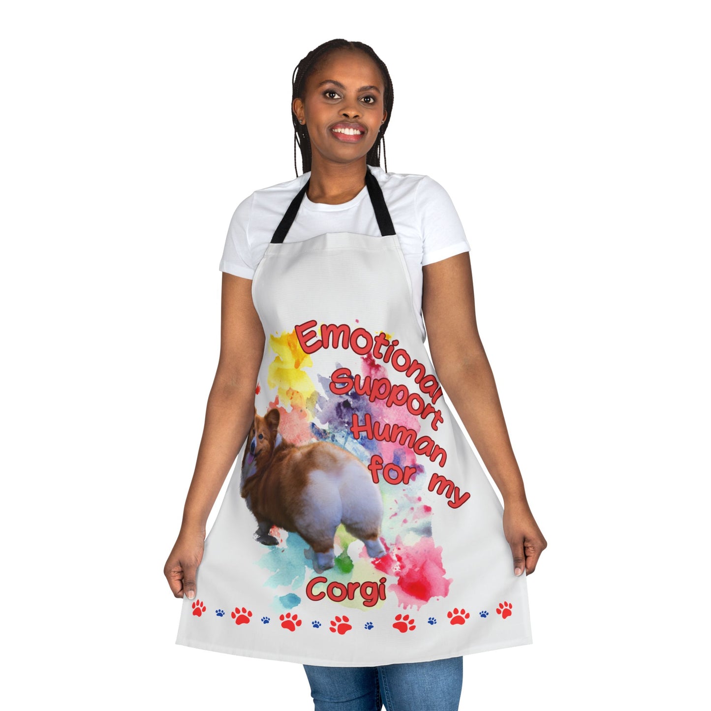 Emotional Support Human for my Corgi Apron