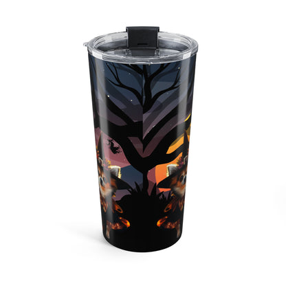 Haunted Mansion Chihuahua Halloween Drink Tumbler by Stacy Soto
