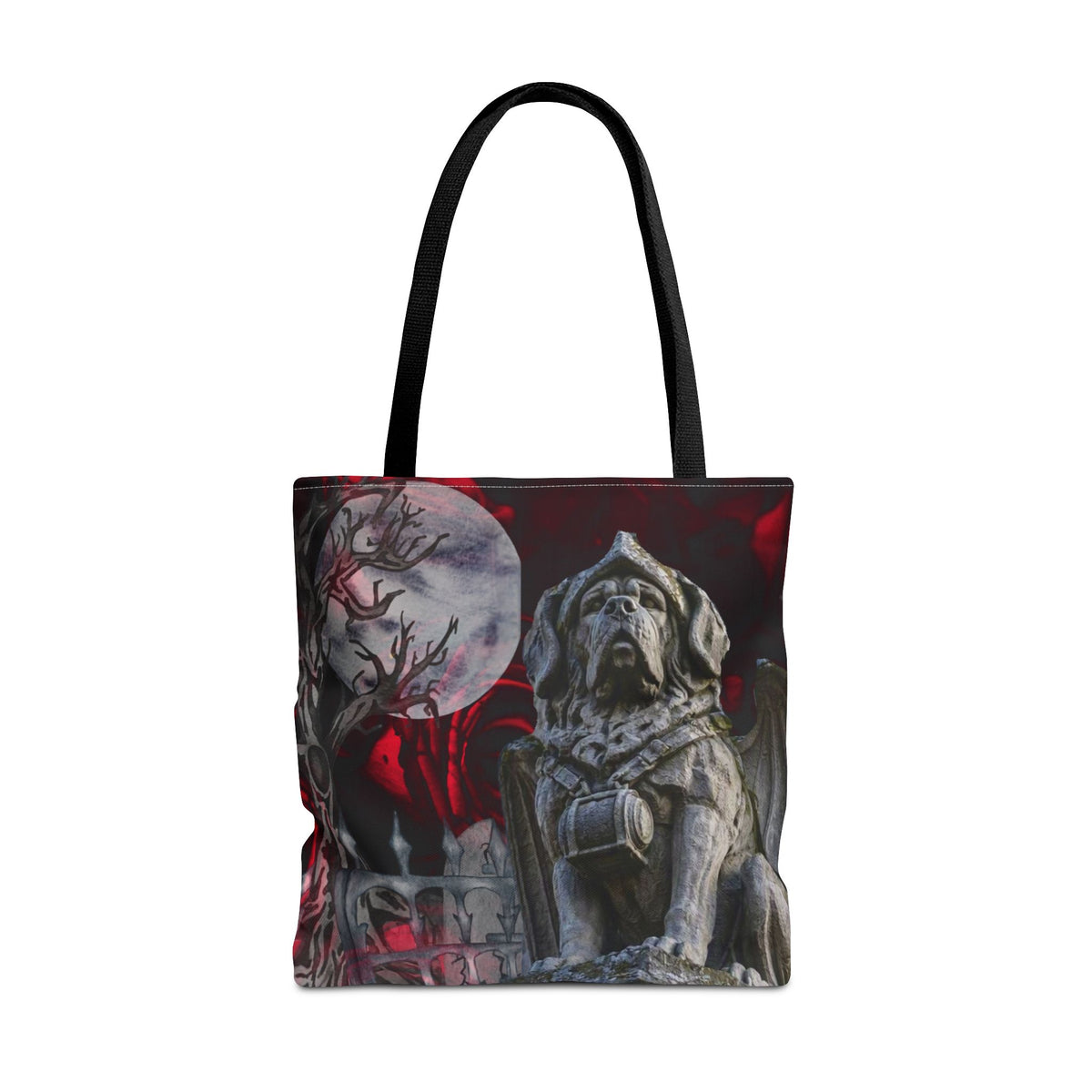 Saint Bernard Angelic Gargoyle Protector Tote Bag