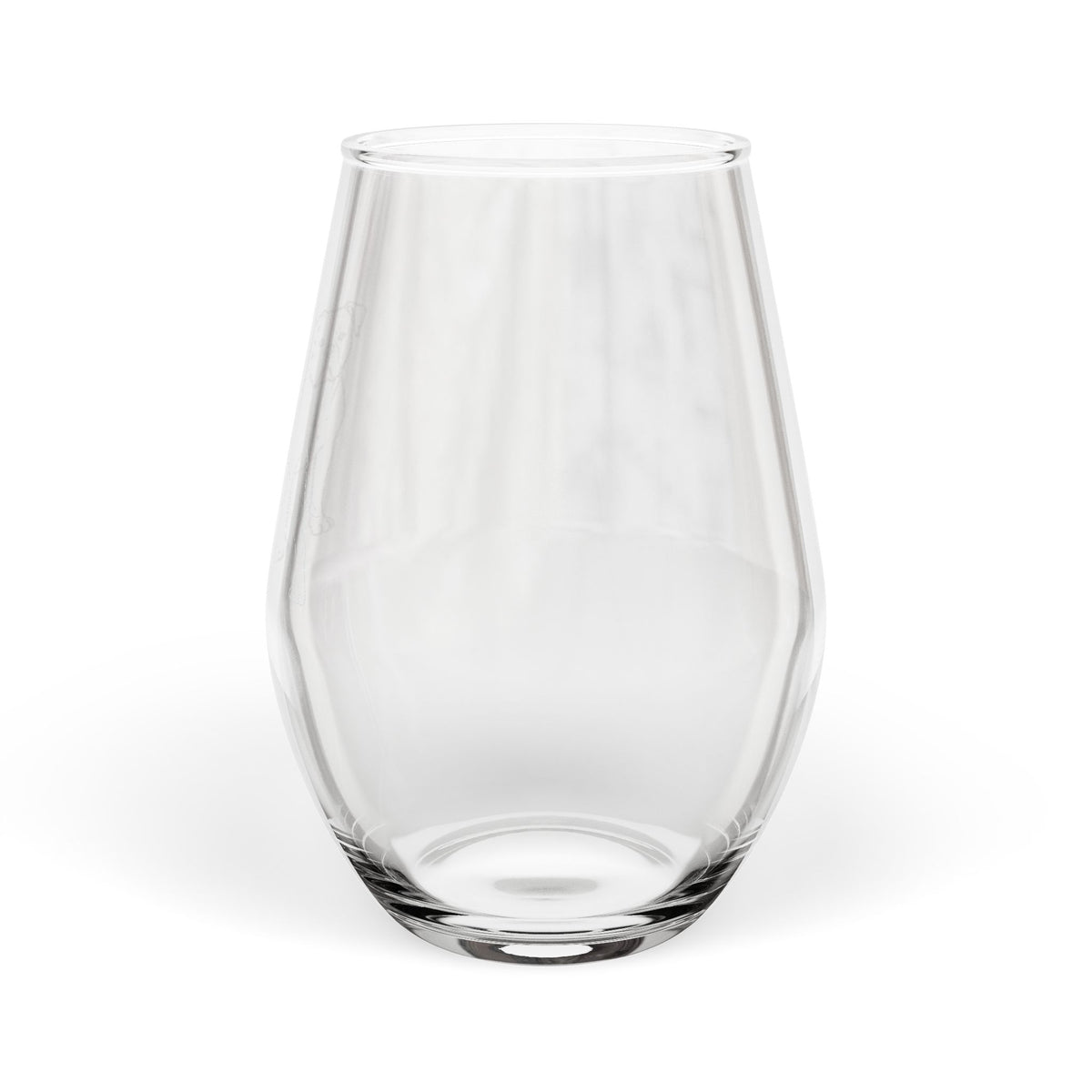 American Bulldog Sketch and Serve Engraved Stemless Wineglass