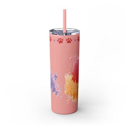 Emotional Support Human for my German Shepherd Skinny Tumbler