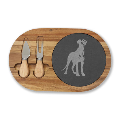 Great Dane Engraved Charcuterie Board, Dog Lover Cheese Board & Serving Platter