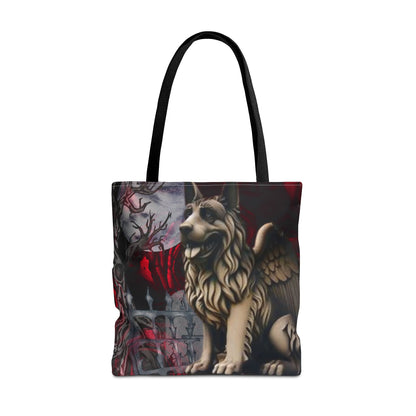 German Shepherd Gargoyle Tote Bag