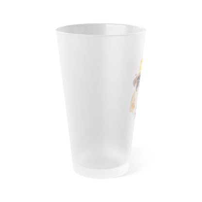 Emotional Support Human for my Boxer Frosted Pint Glass