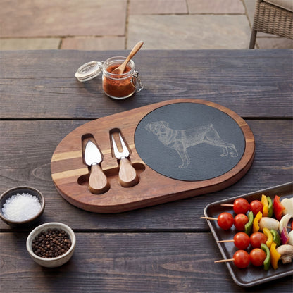 Rottweiler Engraved Charcuterie Board, Dog Lover Cheese Board & Serving Platter
