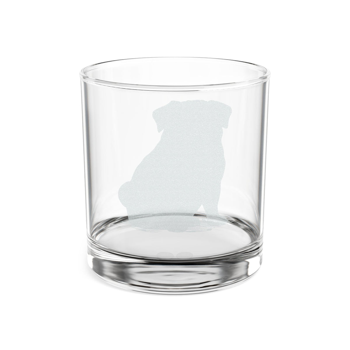 Pug Engraved Whiskey Glass