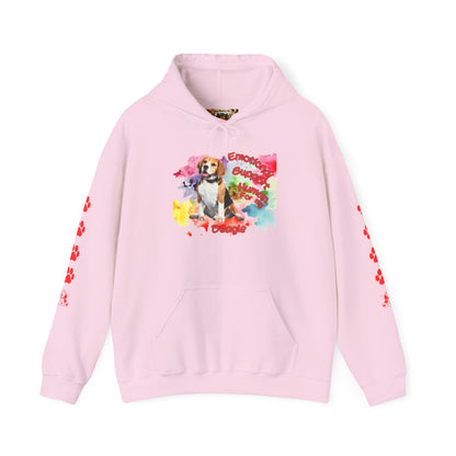 Cozy Emotional Support Human Hoodie for Beagle, Dog lovers comfort wear