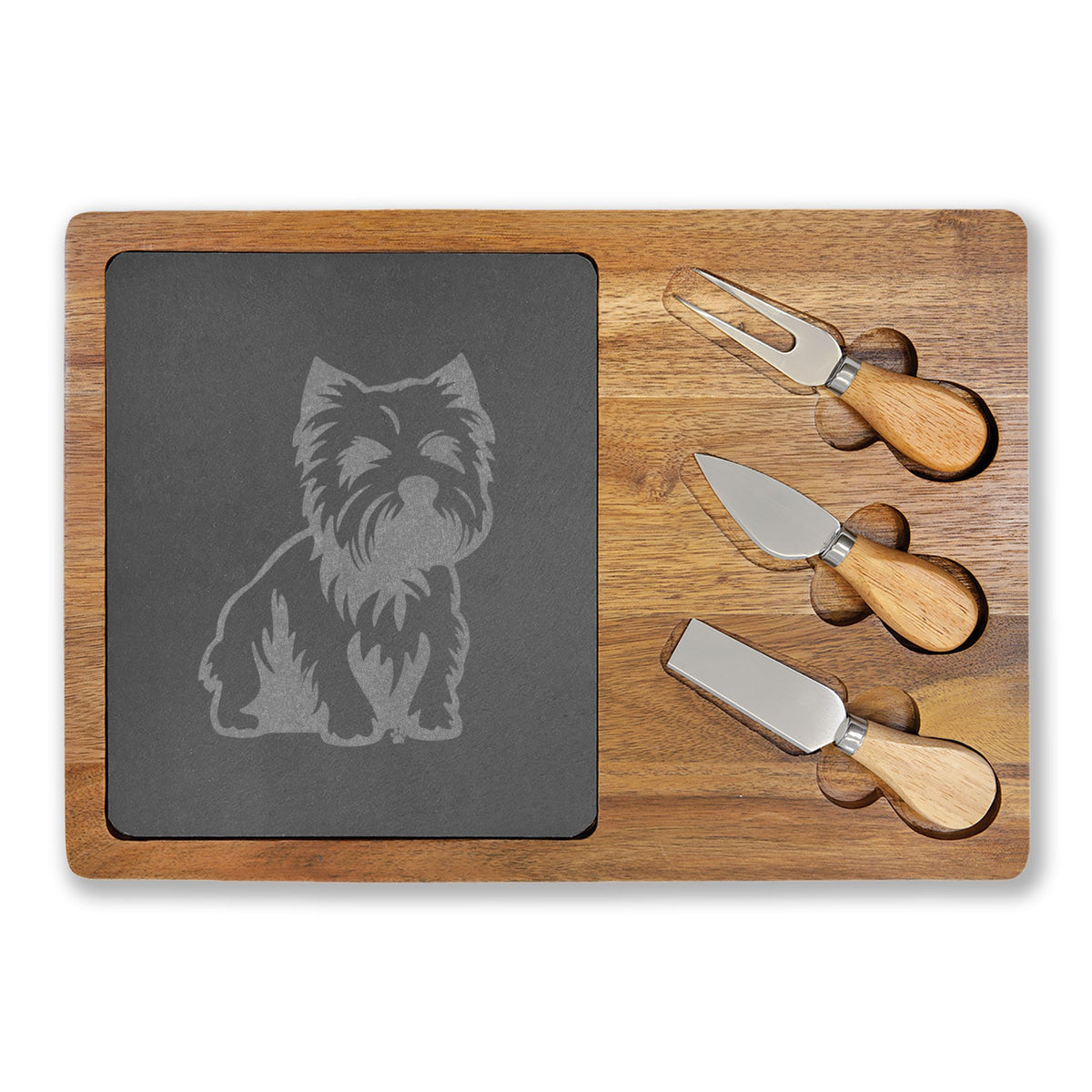 West Highland Terrier Engraved Charcuterie Board, Dog Lover Cheese Board & Serving Platter