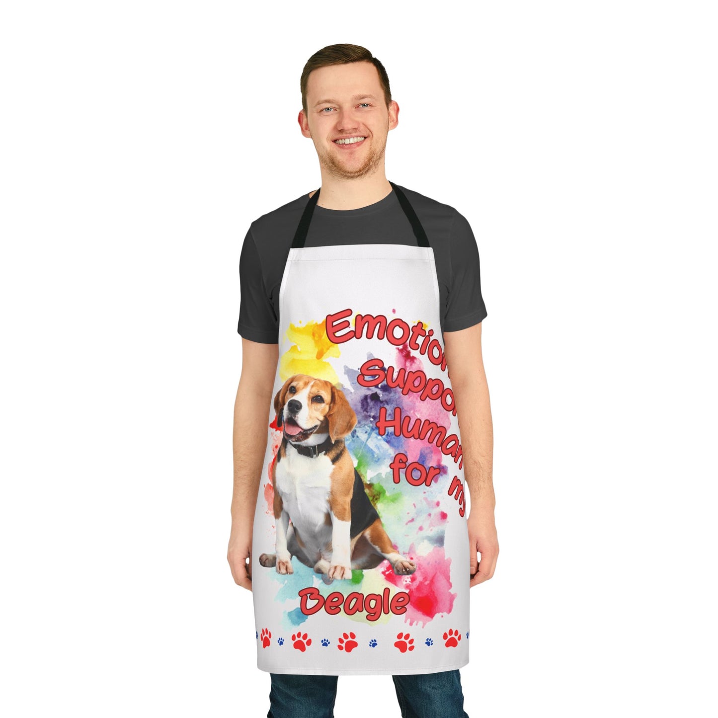 Emotional Support Human for my Beagle Apron