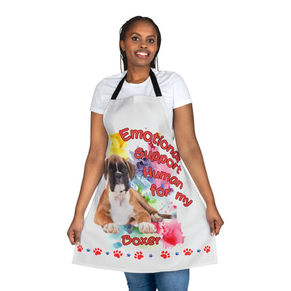 Emotional Support Human for my Boxer Apron