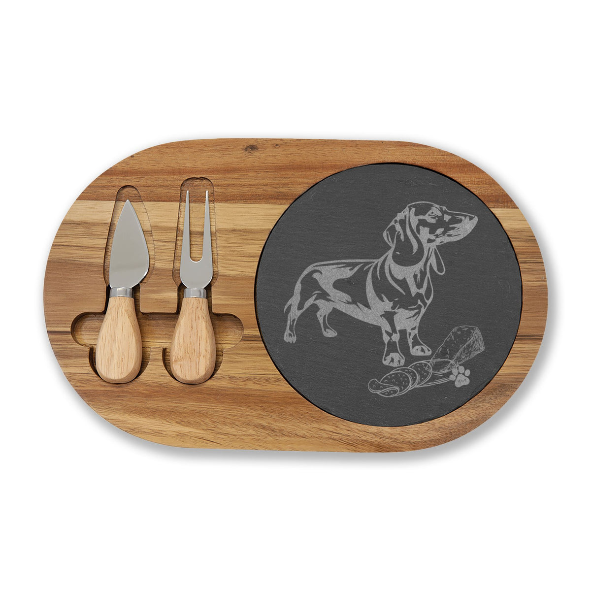 Dachshund Lover Engraved Charcuterie Board, Personalized Serving Platter