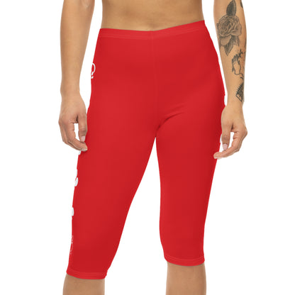 Paw Prints and corgi  Women’s Capri Leggings