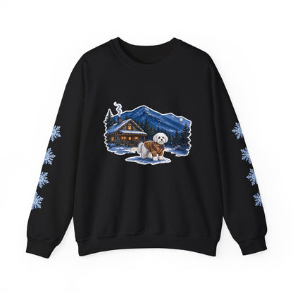 Maltese Smoky Mountain Christmas Sweatshirt