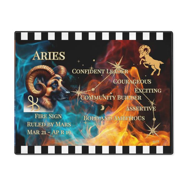 Aries as German Shepherd Placemat, Aries Mar 21 - Apr 19