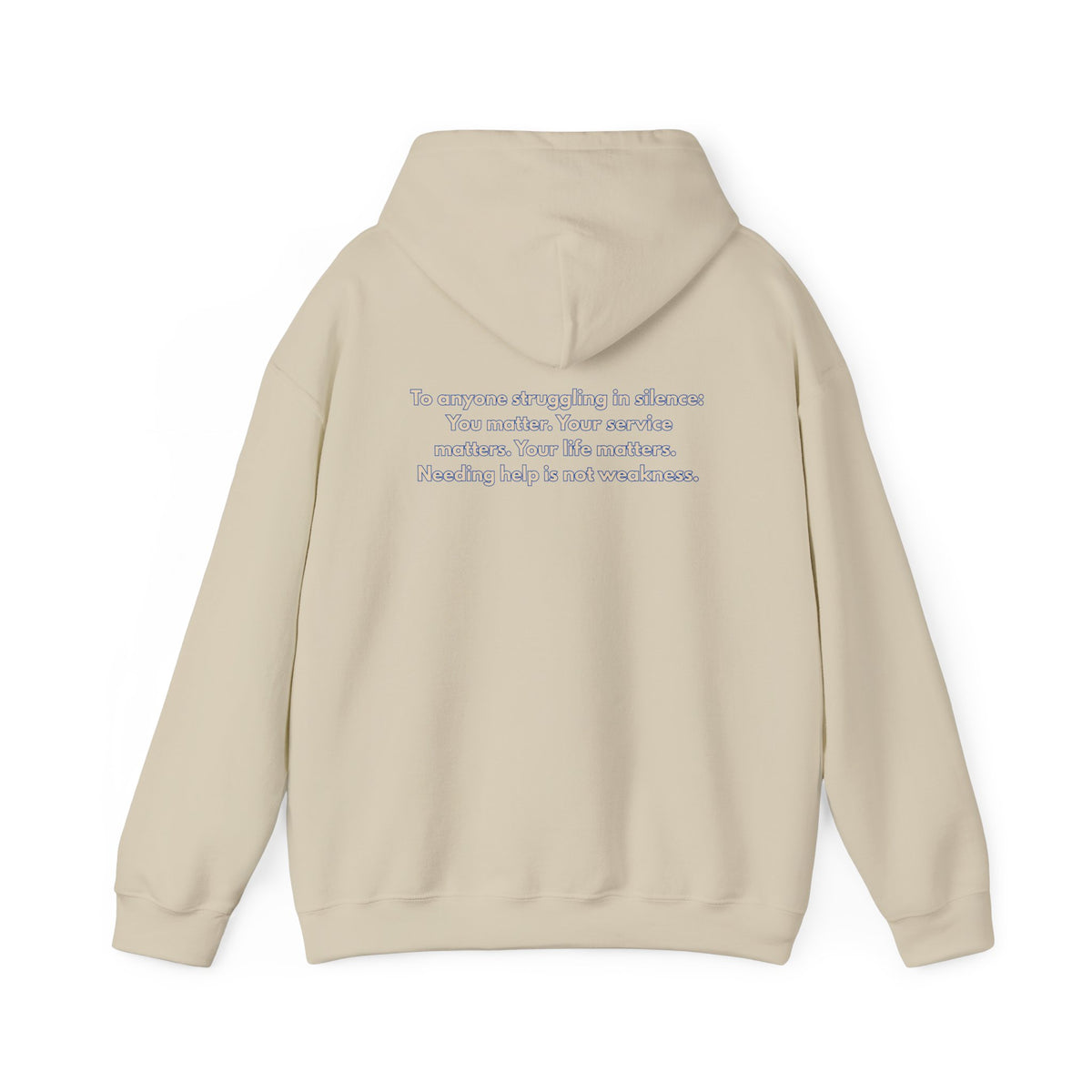 Healing at Both Ends of the Leash™ – Veterans Day Support Unisex Heavy Blend Hooded Sweatshirt
