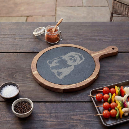 Shih Tzu Engraved Charcuterie Board, Dog Lover Cheese Board & Serving Platter