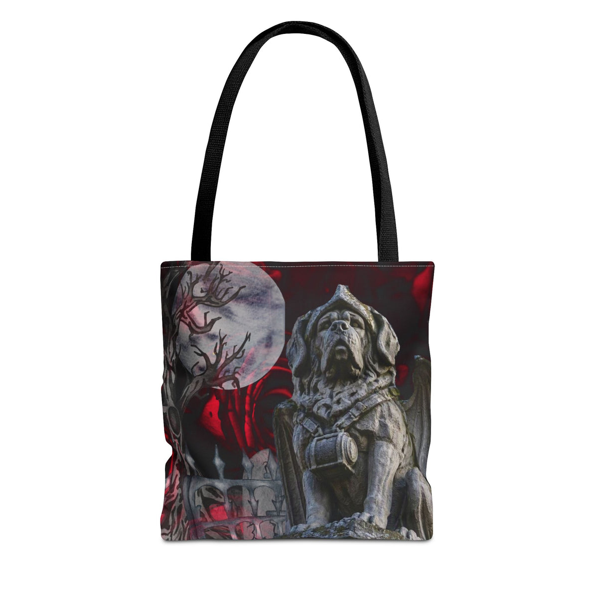 Saint Bernard Angelic Gargoyle Protector Tote Bag