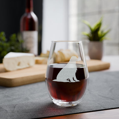 Irish Setter Sketch and Serve Engraved Stemless Wineglass