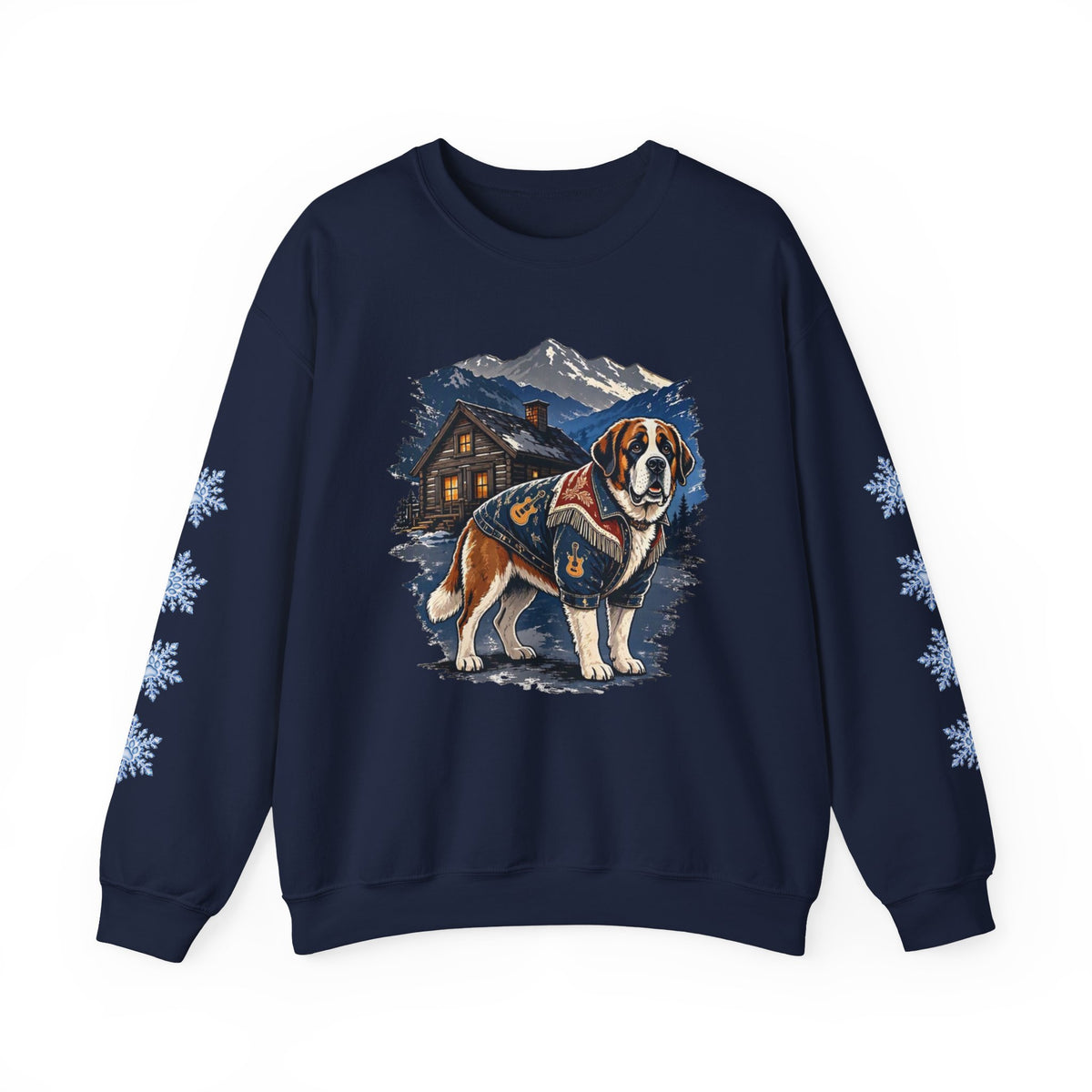 Saint Bernard Smoky Mountain Christmas Sweatshirt