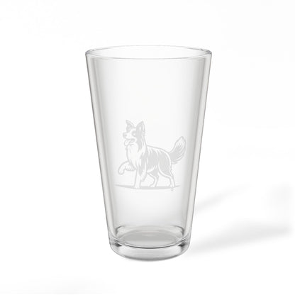 Border Collie  Engraved Pint Glass