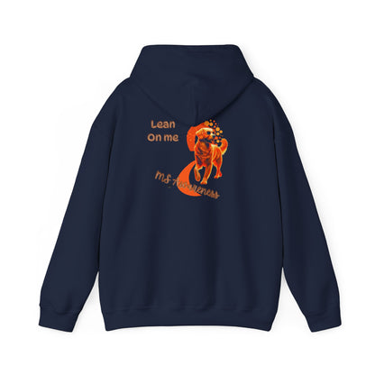 Golden Retriever "Lean on Me" MS Awareness Hoodie