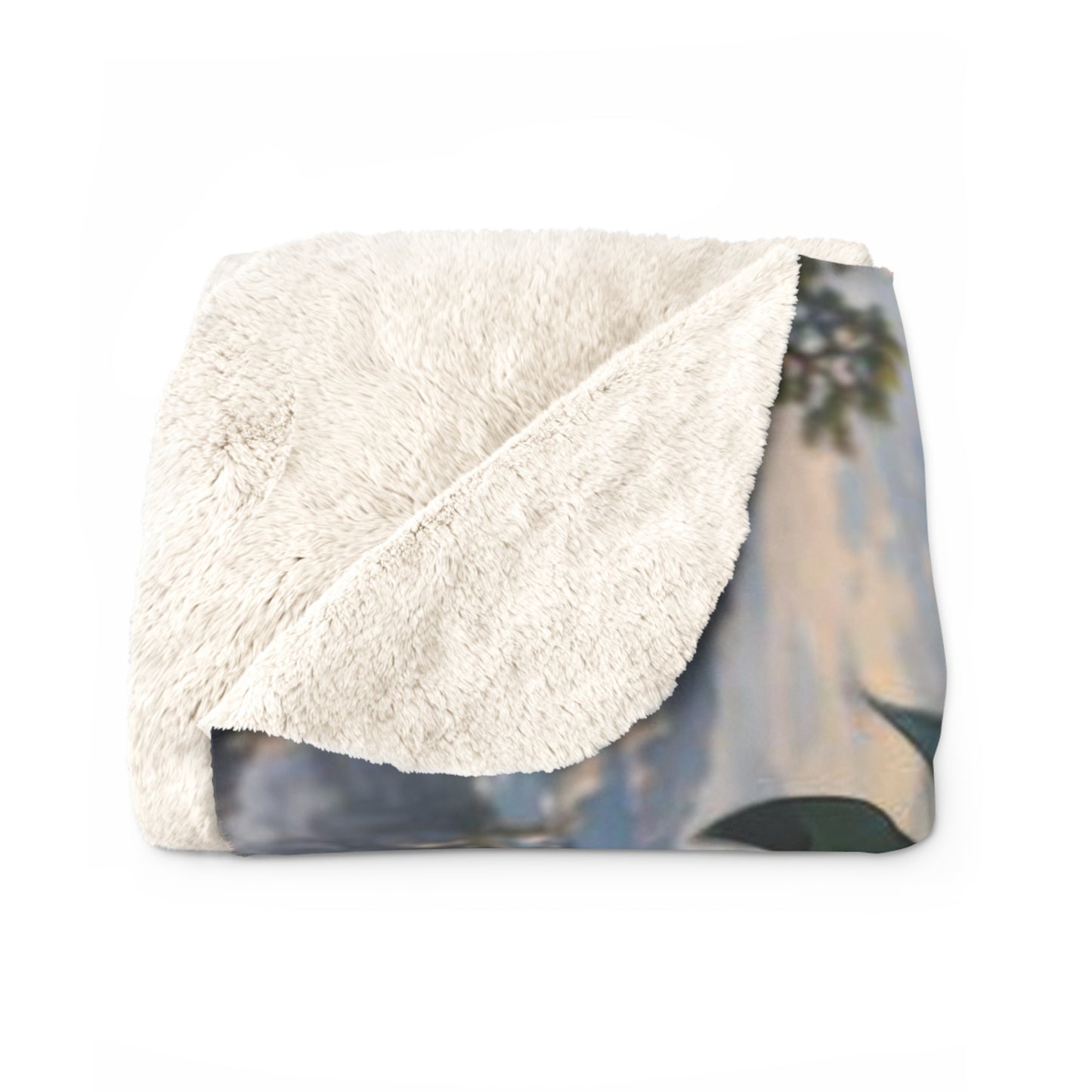 Capricorn Shiba Inu Warrior Sherpa Blanket