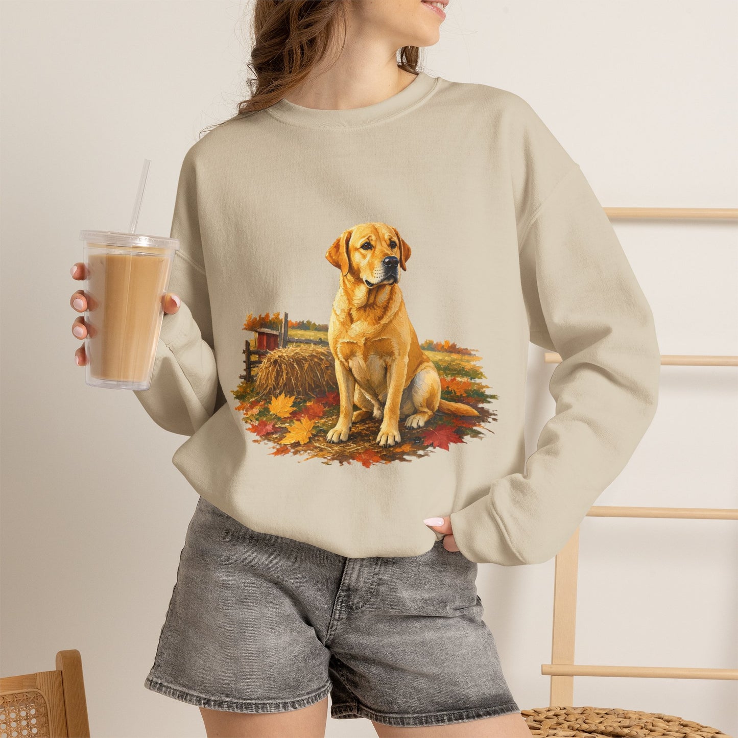 Golden Labrador Retriever Sweater Weather Sweatshirt