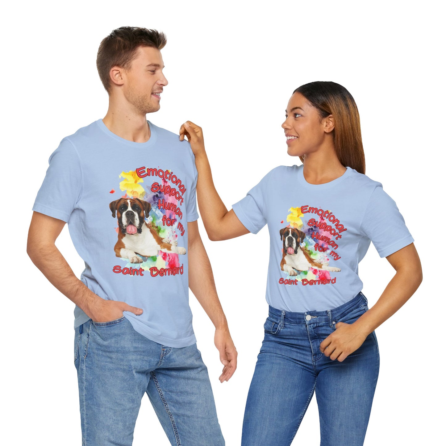 Emotional Support Human Saint Bernard Tee