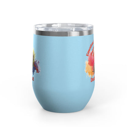 Emotional Support Human for my Dachshund, Wire Haired, Wine Tumbler