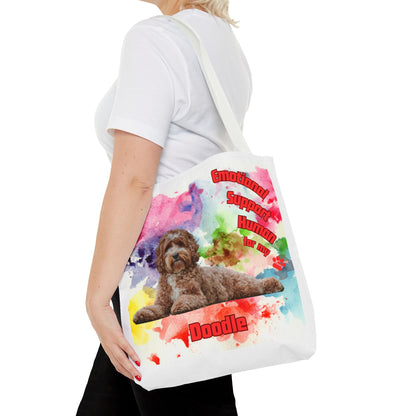 Emotional Support Human for my Doodle Dog Totebag
