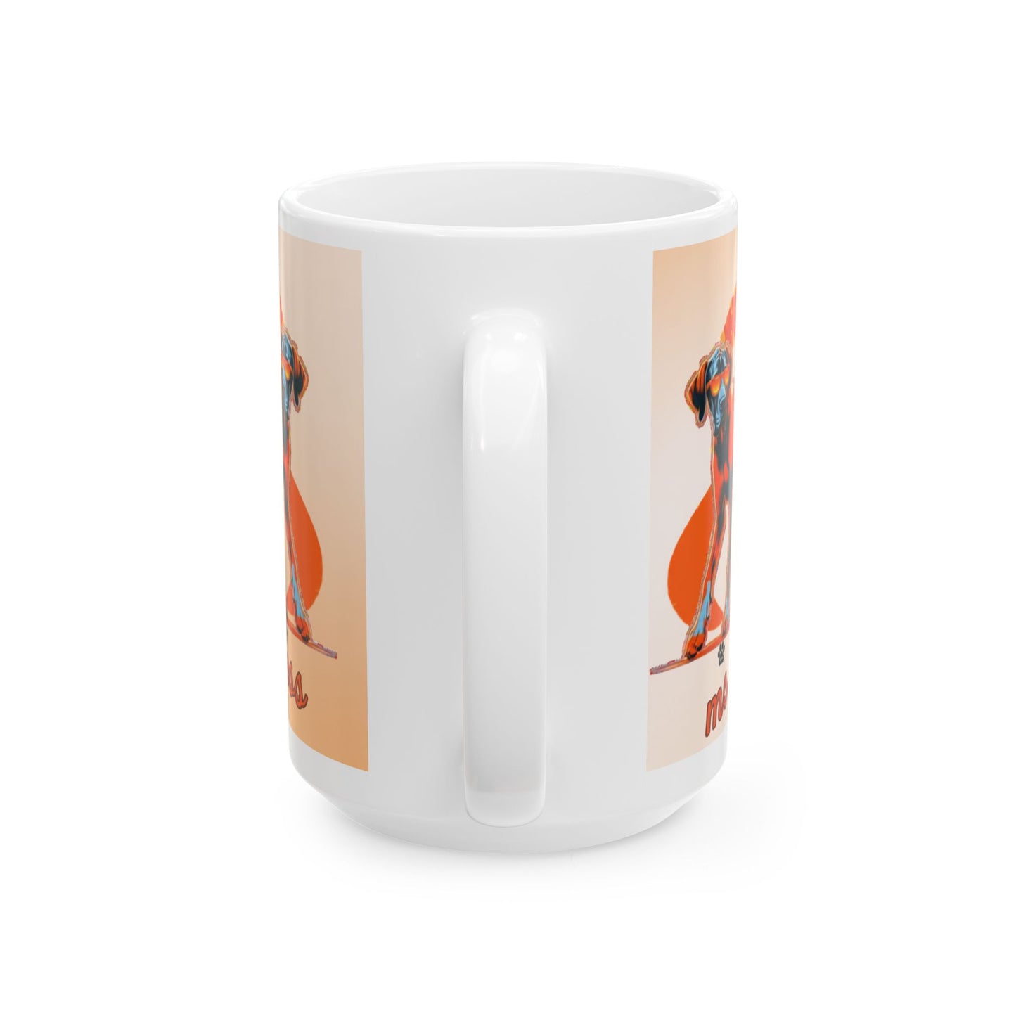 Great Dane MS Awareness Ceramic Mug - "Lean on Me" Mobility Service Dog Coffee Cup