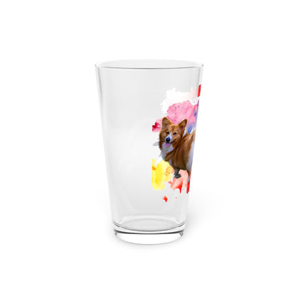 Emotional Support Human for my Corgi Pint Glass