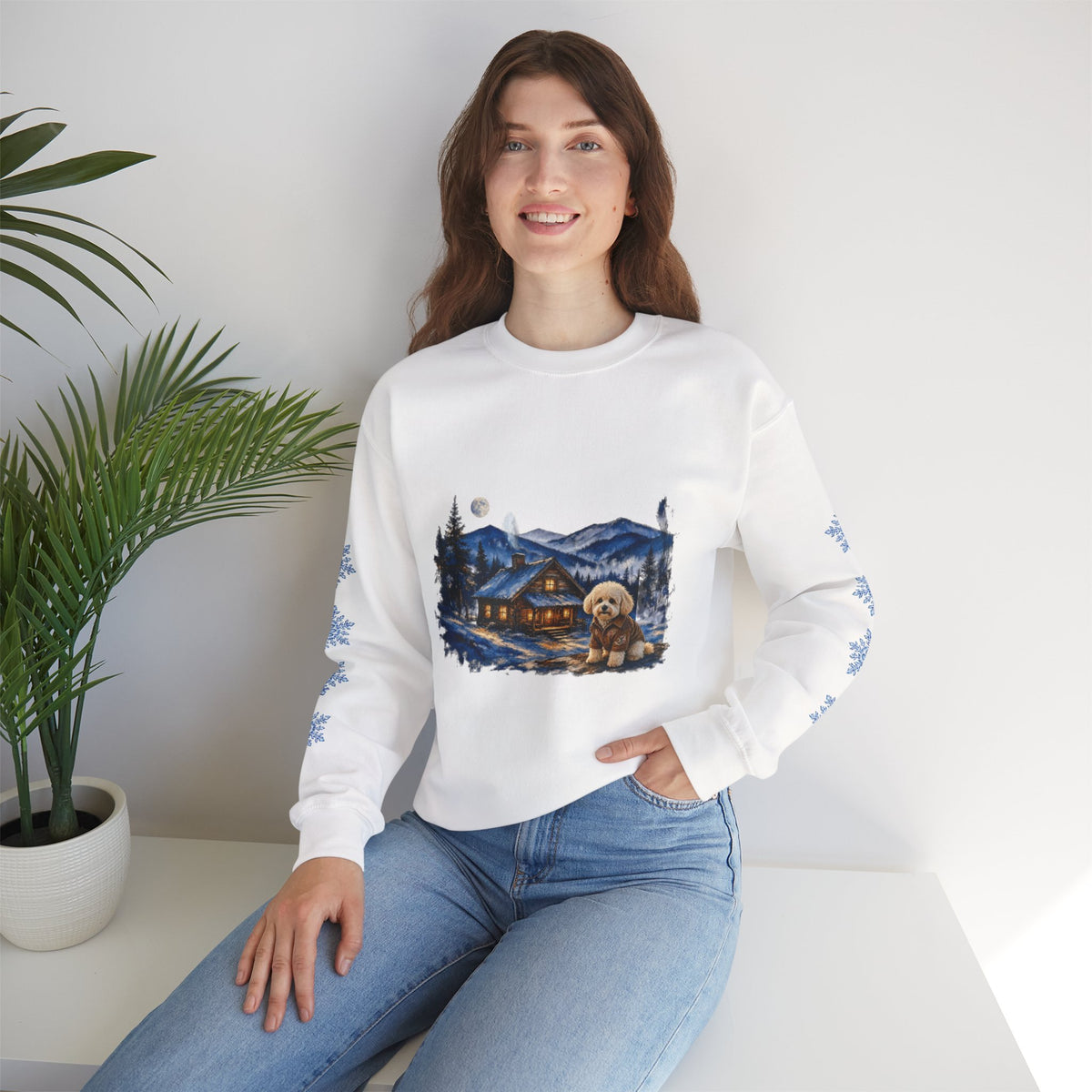 Bichon Frise Smoky Mountain Christmas Sweatshirt