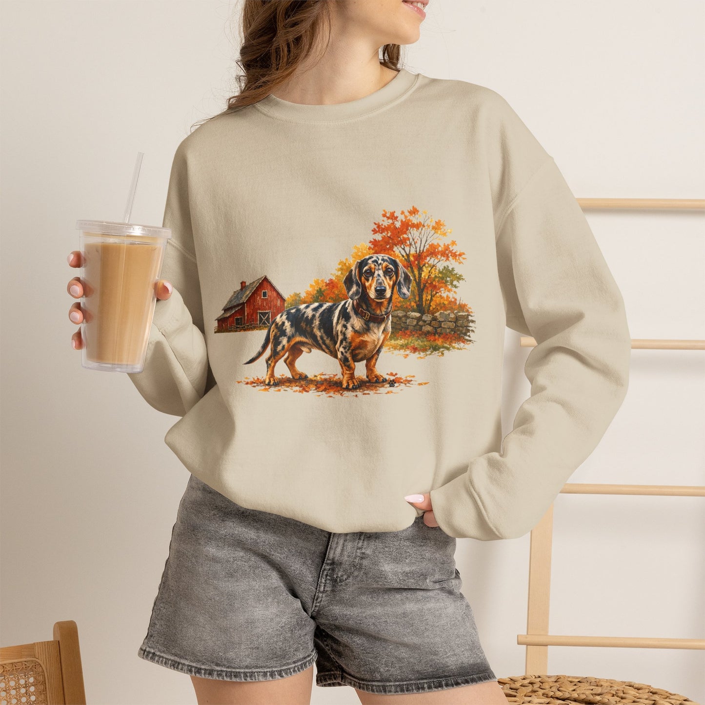 Dapple Dachshund Sweater Weather Sweatshirt