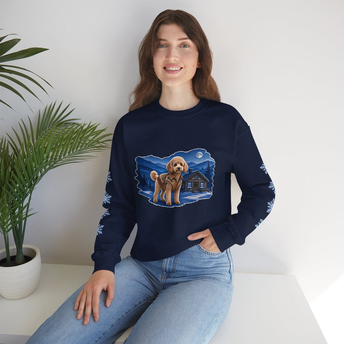 Toy Poodle Smoky Mountain Christmas Sweatshirt