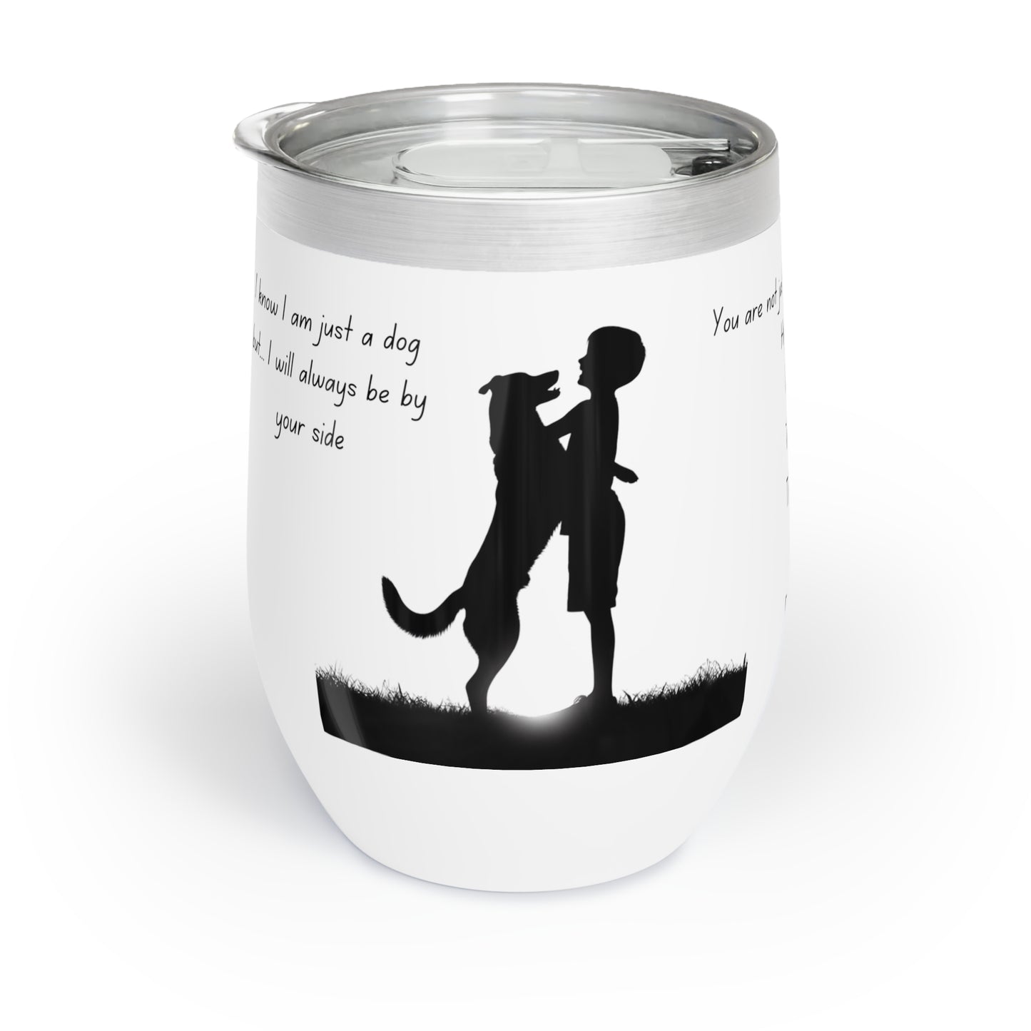 Hug a Dog Day Chill Wine Tumbler