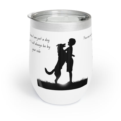 Hug a Dog Day Chill Wine Tumbler