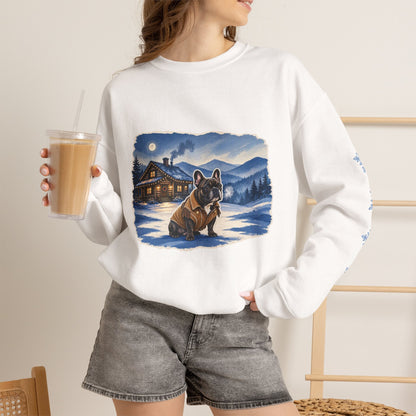 French Bulldog Smoky Mountain Christmas Sweatshirt
