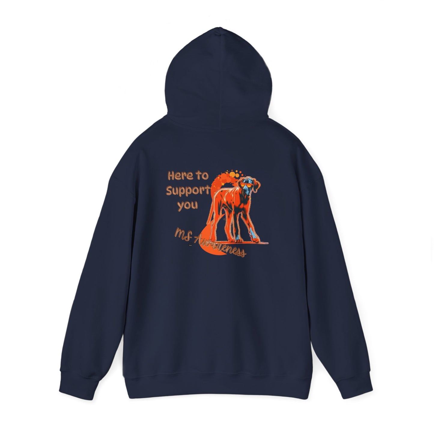 Great Dane "Here to Support You" MS Awareness Hoodie