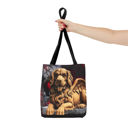 Golden Retriever Angelic Gargoyle Protector Tote Bag