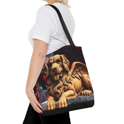 Golden Retriever Angelic Gargoyle Protector Tote Bag